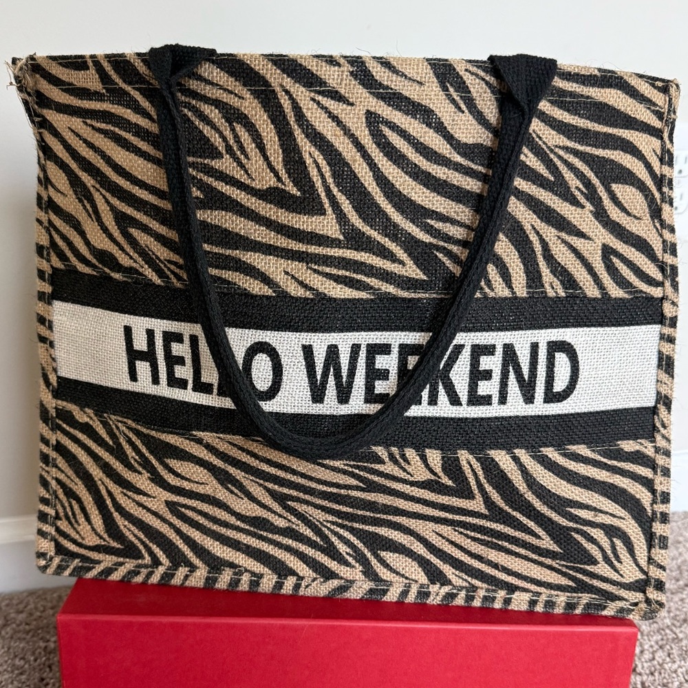 Zebra Print Tote Bag